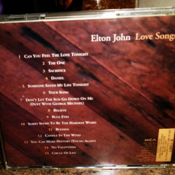 elton john love songs 1996 bmg club cd - pop rock daniel blessed greatest hits - Picture 3 of 4